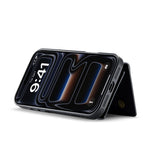 DG.MING M5 Series For iPhone 18 Pro / 17 Pro Case Detachable Magnetic Leather Phone Cover with Card Slots