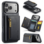 DG.MING M5-serien til iPhone 18 Pro Max / 17 Pro Max cover Aftageligt magnetisk lædertelefoncover med kortlommer