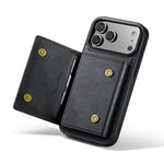DG.MING M5-serien til iPhone 18 Pro Max / 17 Pro Max cover Aftageligt magnetisk lædertelefoncover med kortlommer