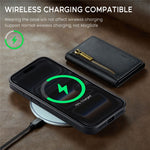 DG.MING M5-serien til iPhone 18 Pro Max / 17 Pro Max cover Aftageligt magnetisk lædertelefoncover med kortlommer