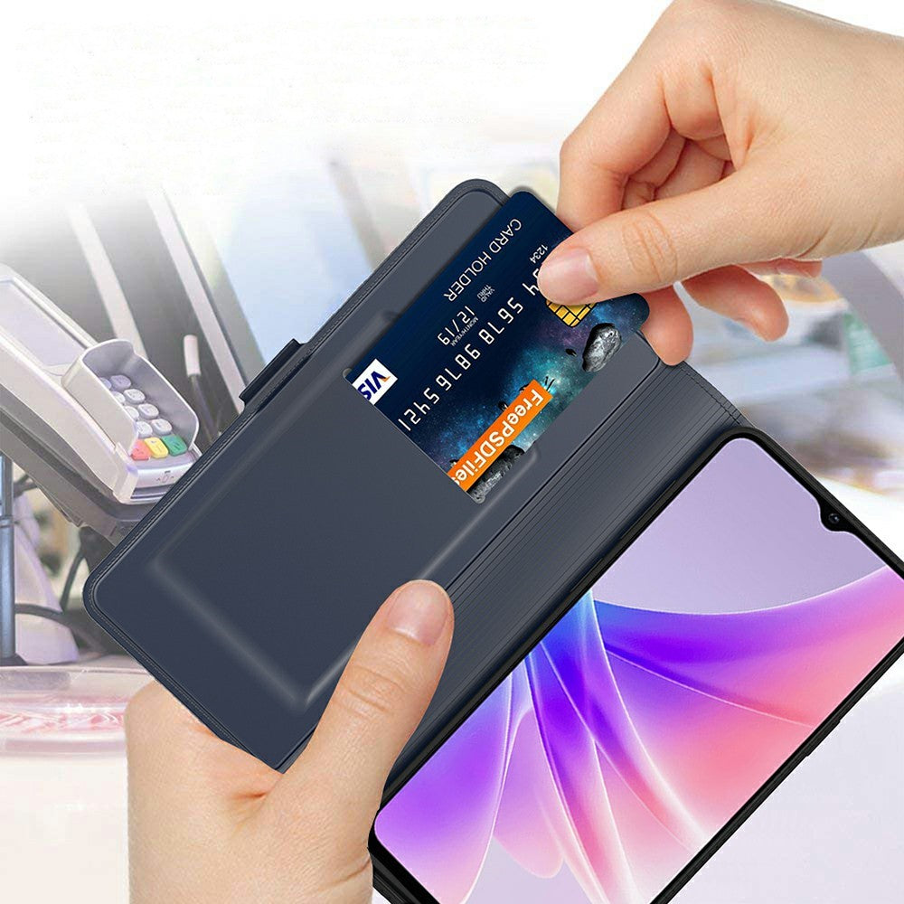 For Oppo F31 Pro 5G Case Shockproof TPU Inner Shell Leather Phone Cover Card Slot