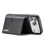 DG.MING M6 Series For iPhone 18 Pro / 17 Pro Case Magnetic Wallet PU + PC + TPU Phone Cover