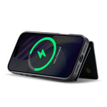 DG.MING M6 Series For iPhone 18 Pro / 17 Pro Case Magnetic Wallet PU + PC + TPU Phone Cover