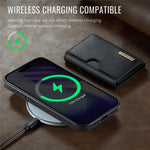 DG.MING M6 Series For iPhone 18 Pro / 17 Pro Case Magnetic Wallet PU + PC + TPU Phone Cover
