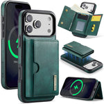 DG.MING M6 Series For iPhone 18 Pro / 17 Pro Case Magnetic Wallet PU + PC + TPU Phone Cover