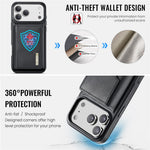 DG.MING M6 Series til iPhone 18 Pro Max / 17 Pro Max Cover Magnetisk Pung PU + PC + TPU Telefoncover
