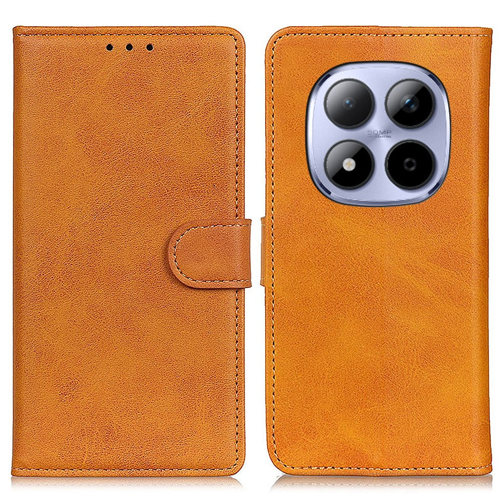 For Xiaomi Redmi Note 15 Pro 5G (Global) Case Cowhide Texture Leather Wallet Stand Phone Cover