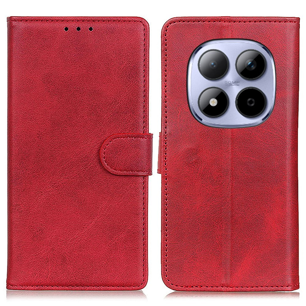 For Xiaomi Redmi Note 15 Pro 5G (Global) Case Cowhide Texture Leather Wallet Stand Phone Cover