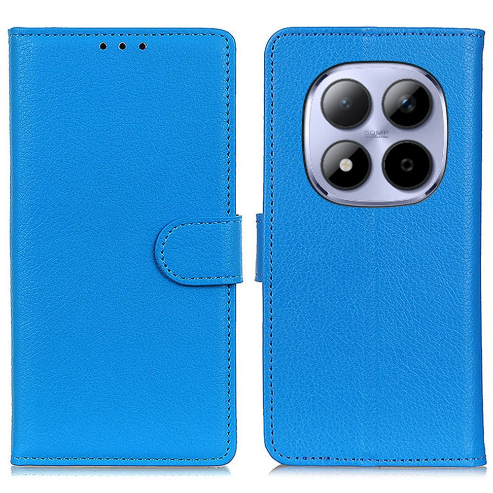 For Xiaomi Poco M8 Pro 5G / Redmi Note 15 Pro+ 5G (Global) Wallet Case PU Leather Phone Cover Litchi Texture