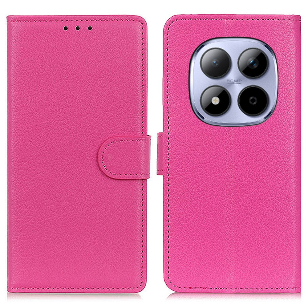For Xiaomi Poco M8 Pro 5G / Redmi Note 15 Pro+ 5G (Global) Wallet Case PU Leather Phone Cover Litchi Texture