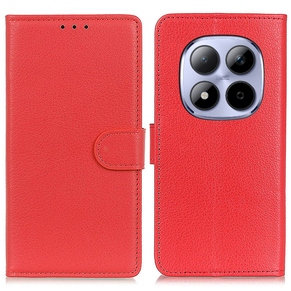 For Xiaomi Poco M8 Pro 5G / Redmi Note 15 Pro+ 5G (Global) Wallet Case PU Leather Phone Cover Litchi Texture