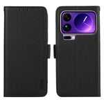 ABEEL For Xiaomi 17 Pro Max Case Litchi Texture Leather RFID Blocking Phone Cover