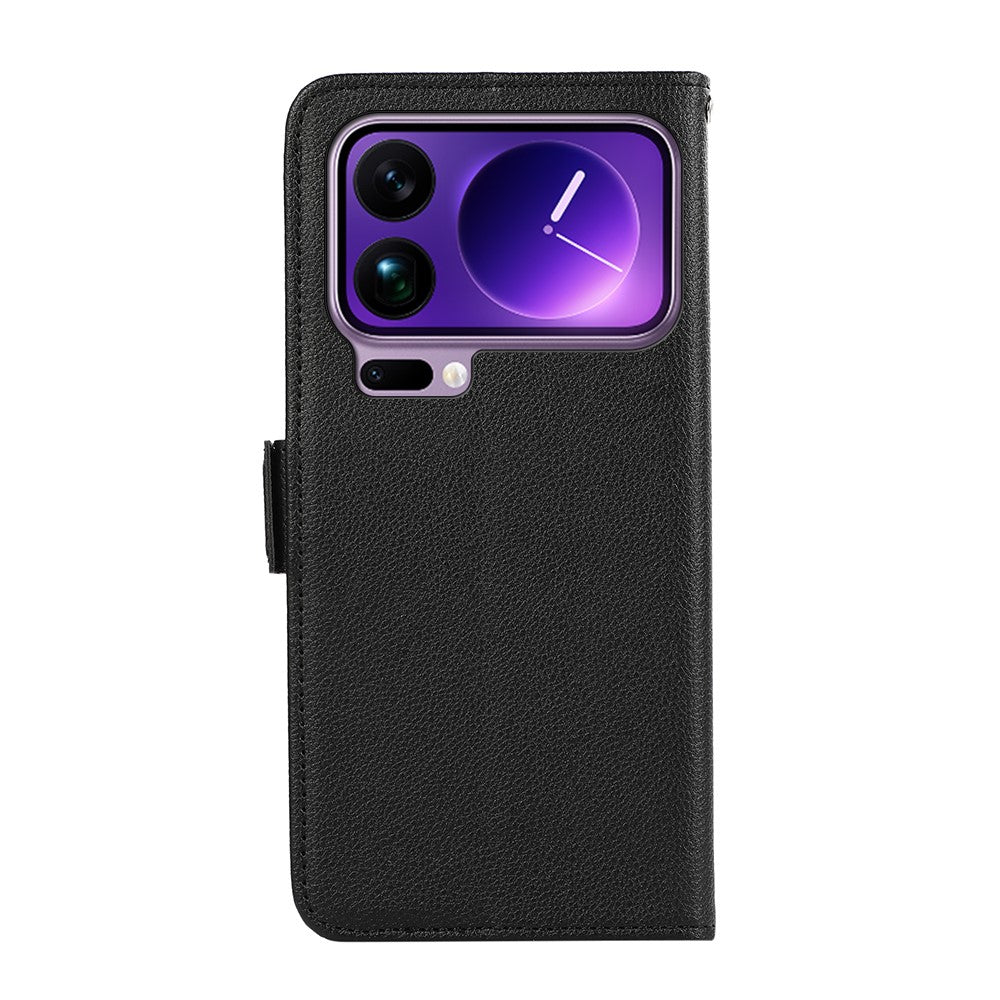 ABEEL For Xiaomi 17 Pro Max Case Litchi Texture Leather RFID Blocking Phone Cover