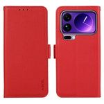 ABEEL For Xiaomi 17 Pro Max Case Litchi Texture Leather RFID Blocking Phone Cover
