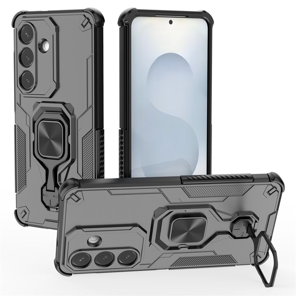 Samsung Galaxy S26 Skal Roterbart Ringstativ PC + TPU Stötsäkert mobilskal