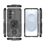 Samsung Galaxy S26 Skal Roterbart Ringstativ PC + TPU Stötsäkert mobilskal