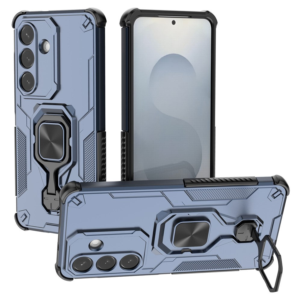 Samsung Galaxy S26 Skal Roterbart Ringstativ PC + TPU Stötsäkert mobilskal