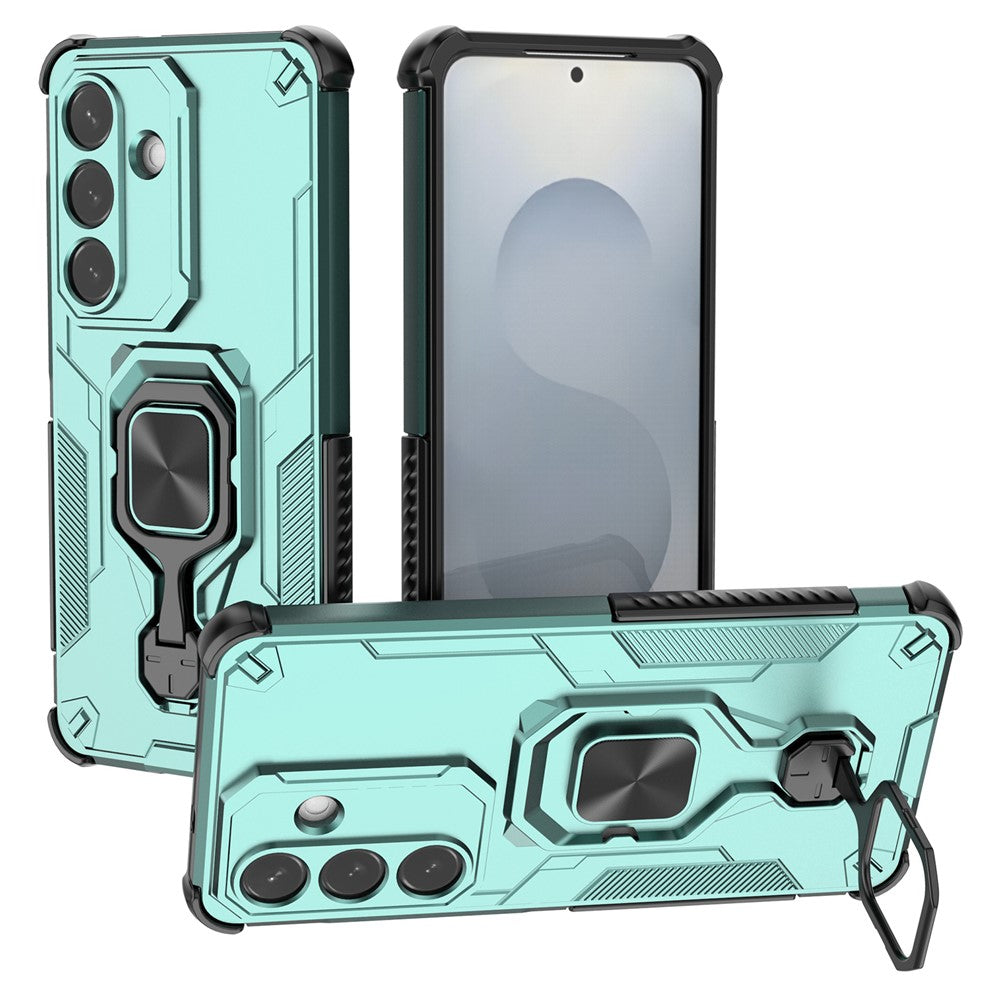 Samsung Galaxy S26 Skal Roterbart Ringstativ PC + TPU Stötsäkert mobilskal