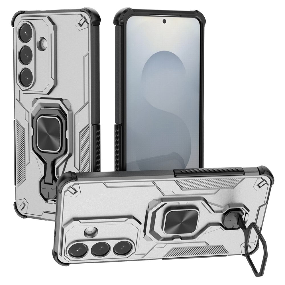 Samsung Galaxy S26 Skal Roterbart Ringstativ PC + TPU Stötsäkert mobilskal