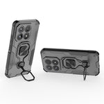 For Xiaomi 17 Case Rotatable Ring Kickstand PC + TPU Shockproof Phone Cover