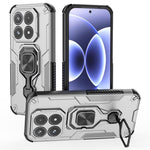 For Xiaomi 17 Case Rotatable Ring Kickstand PC + TPU Shockproof Phone Cover