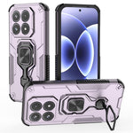 For Xiaomi 17 Case Rotatable Ring Kickstand PC + TPU Shockproof Phone Cover