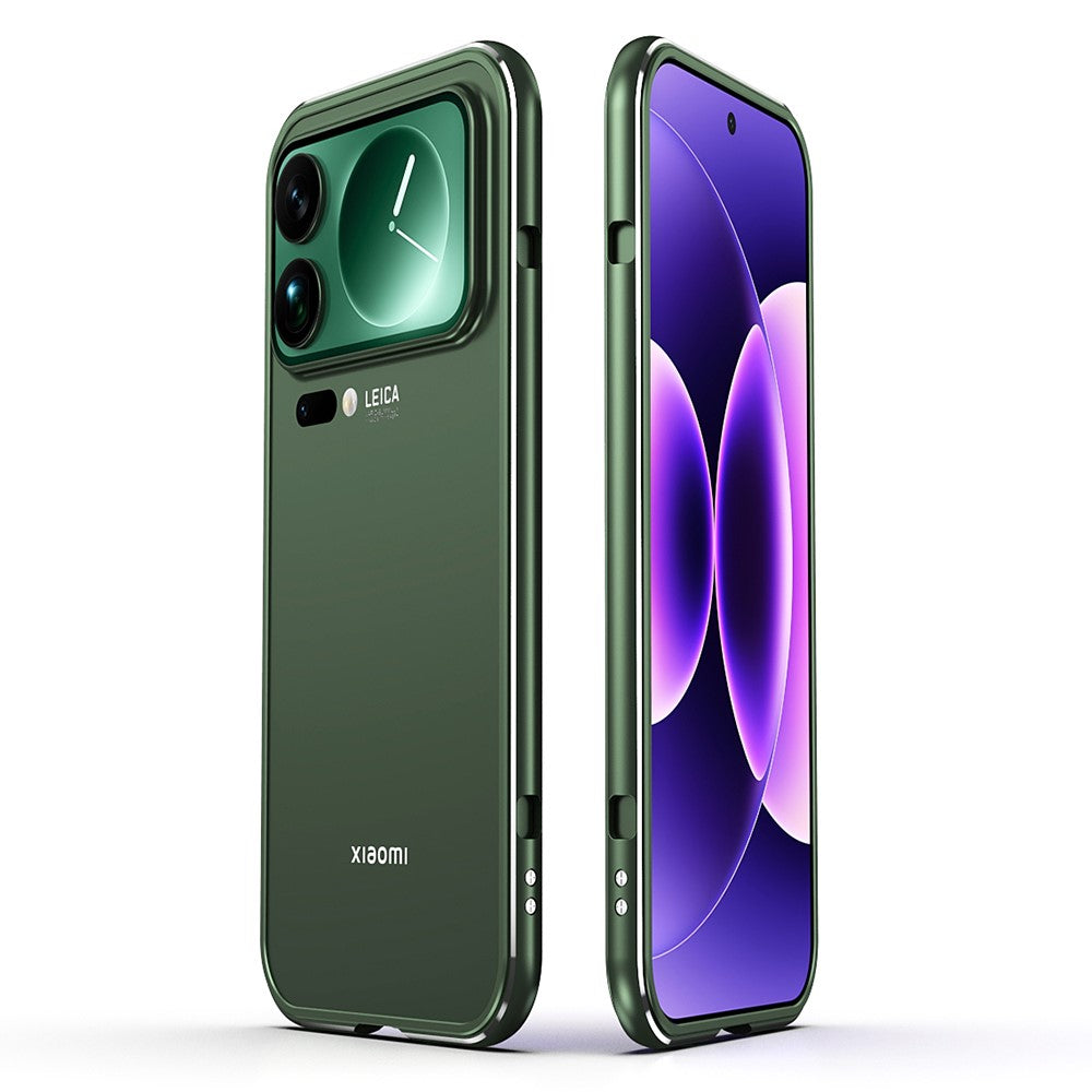 For Xiaomi 17 Pro Max Bumper Case Lens Protector Dual Color Metal Frame Phone Cover with Screw Lock