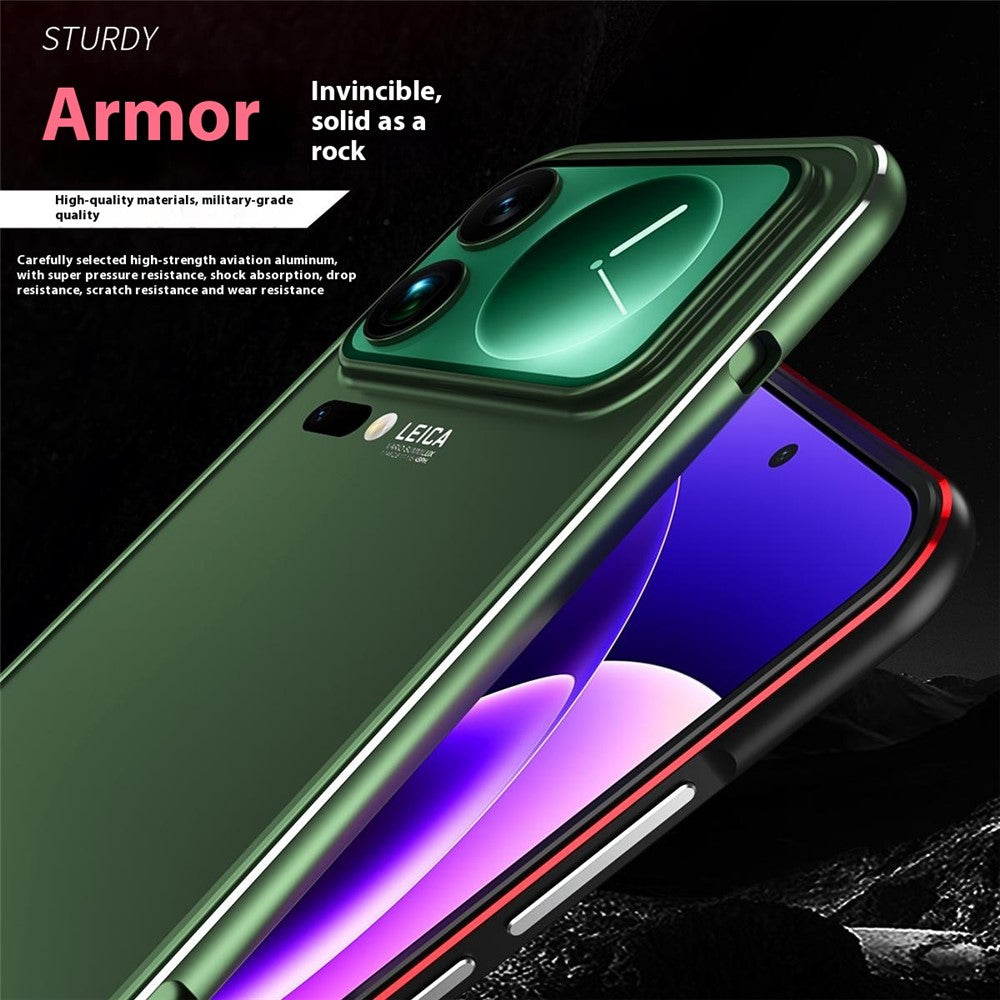 For Xiaomi 17 Pro Max Bumper Case Lens Protector Dual Color Metal Frame Phone Cover with Screw Lock