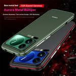 For Xiaomi 17 Pro Max Bumper Case Lens Protector Dual Color Metal Frame Phone Cover with Screw Lock