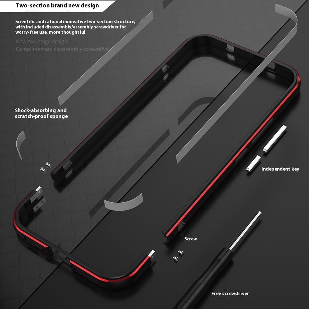 For Xiaomi 17 Pro Max Bumper Case Lens Protector Dual Color Metal Frame Phone Cover with Screw Lock