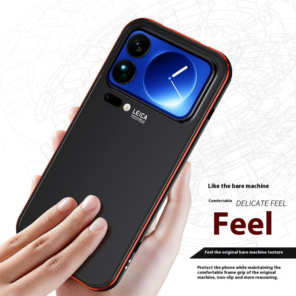 For Xiaomi 17 Pro Max Bumper Case Lens Protector Dual Color Metal Frame Phone Cover with Screw Lock