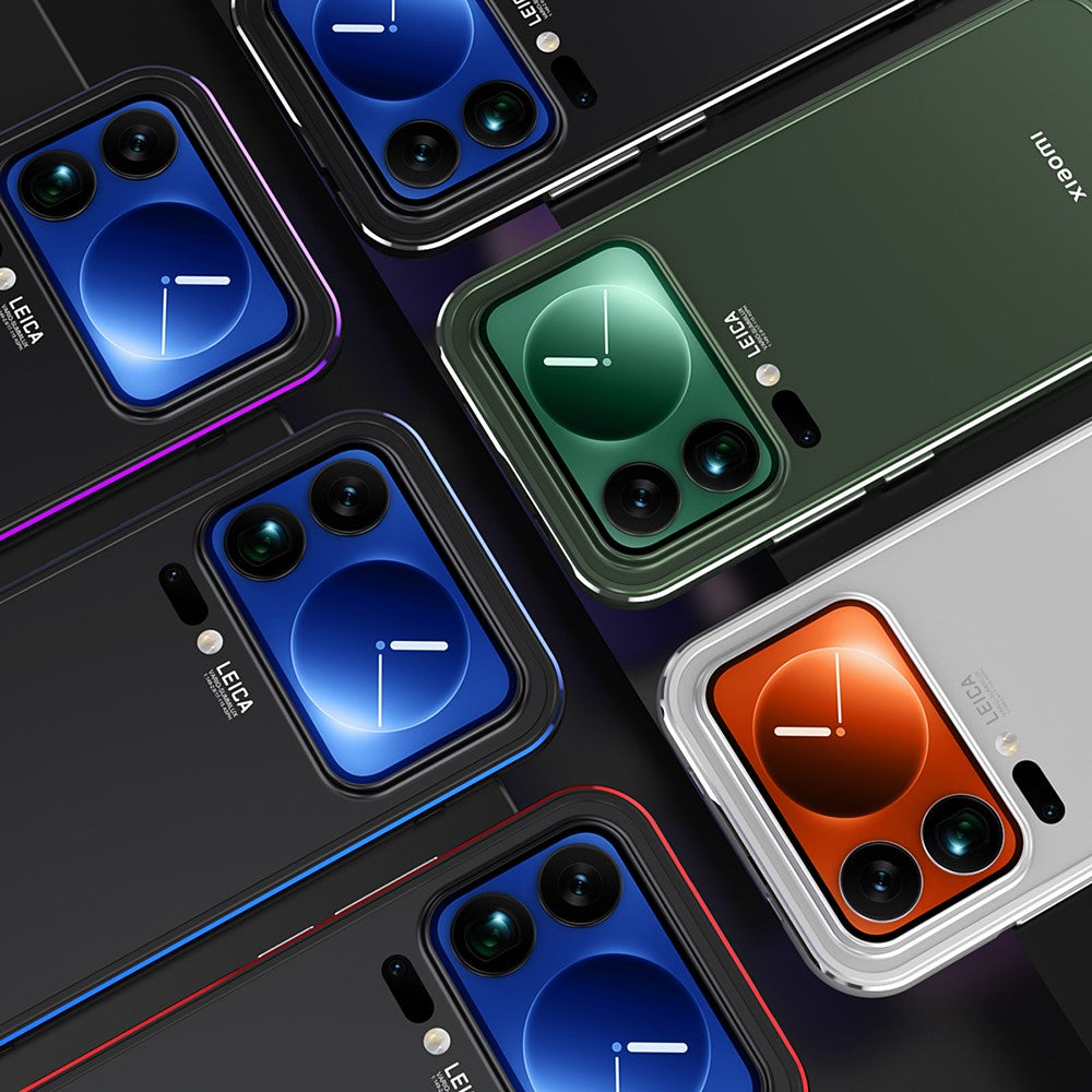 For Xiaomi 17 Pro Max Bumper Case Lens Protector Dual Color Metal Frame Phone Cover with Screw Lock