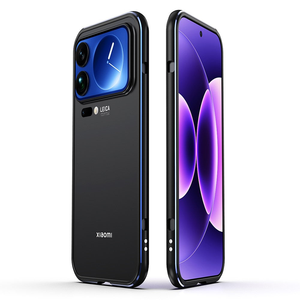 For Xiaomi 17 Pro Max Bumper Case Lens Protector Dual Color Metal Frame Phone Cover with Screw Lock