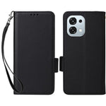 Lædercover til Oppo A6 Pro 4G / A6 Pro 5G / F31 5G Litchi tekstur pung telefoncover med håndledsrem