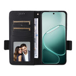 Lædercover til Oppo A6 Pro 4G / A6 Pro 5G / F31 5G Litchi tekstur pung telefoncover med håndledsrem