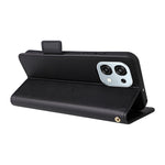 Lædercover til Oppo A6 Pro 4G / A6 Pro 5G / F31 5G Litchi tekstur pung telefoncover med håndledsrem