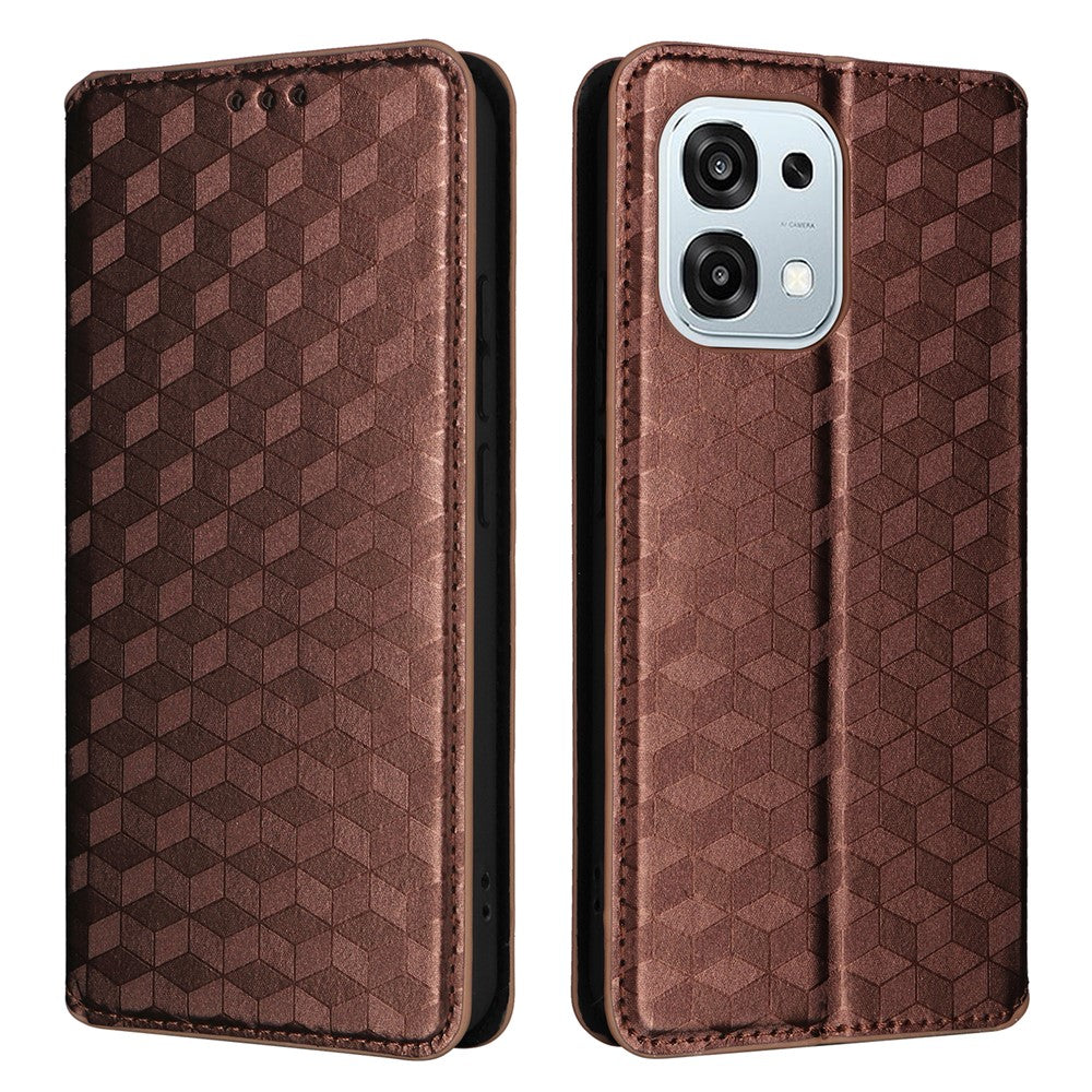 Læderetui til Oppo A6 Pro 4G / A6 Pro 5G / F31 5G Pung Diamantmønstret Telefoncover