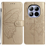 For Xiaomi Redmi Note 15 Pro 5G (Global) Case Butterfly Imprinted Wallet Stand PU Leather Flip Phone Cover with Strap