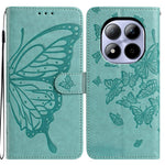 Xiaomi Redmi Note 15 Pro 5G (Global) Fodral Fjärilspräglat Plånboksfodral PU-läder Flipfodral med Rem