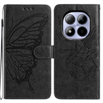 For Xiaomi Redmi Note 15 Pro 5G (Global) Case Butterfly Imprinted Wallet Stand PU Leather Flip Phone Cover with Strap