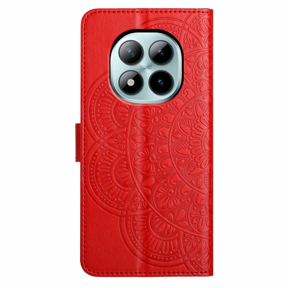 For Xiaomi Poco M8 Pro 5G / Redmi Note 15 Pro+ 5G (Global) Leather Case with Card Slots Mandala Pattern Phone Cover Stand