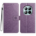 For Xiaomi Poco M8 Pro 5G / Redmi Note 15 Pro+ 5G (Global) Leather Case with Card Slots Mandala Pattern Phone Cover Stand