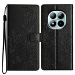 Xiaomi Poco M8 Pro 5G / Redmi Note 15 Pro+ 5G (Global) Plånboksfodral Läderflikfodral med Fjärilsblommönster och Rem