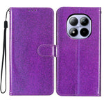 For Xiaomi Redmi Note 15 Pro 5G (Global) Wallet Case Glitter Anti-Scratch Leather Stand Phone Cover with Strap