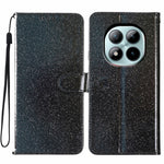 Xiaomi Poco M8 Pro 5G / Redmi Note 15 Pro+ 5G (Global) Plånboksfodral Glitter Reptåligt Läder Stativ mobilskal med Rem