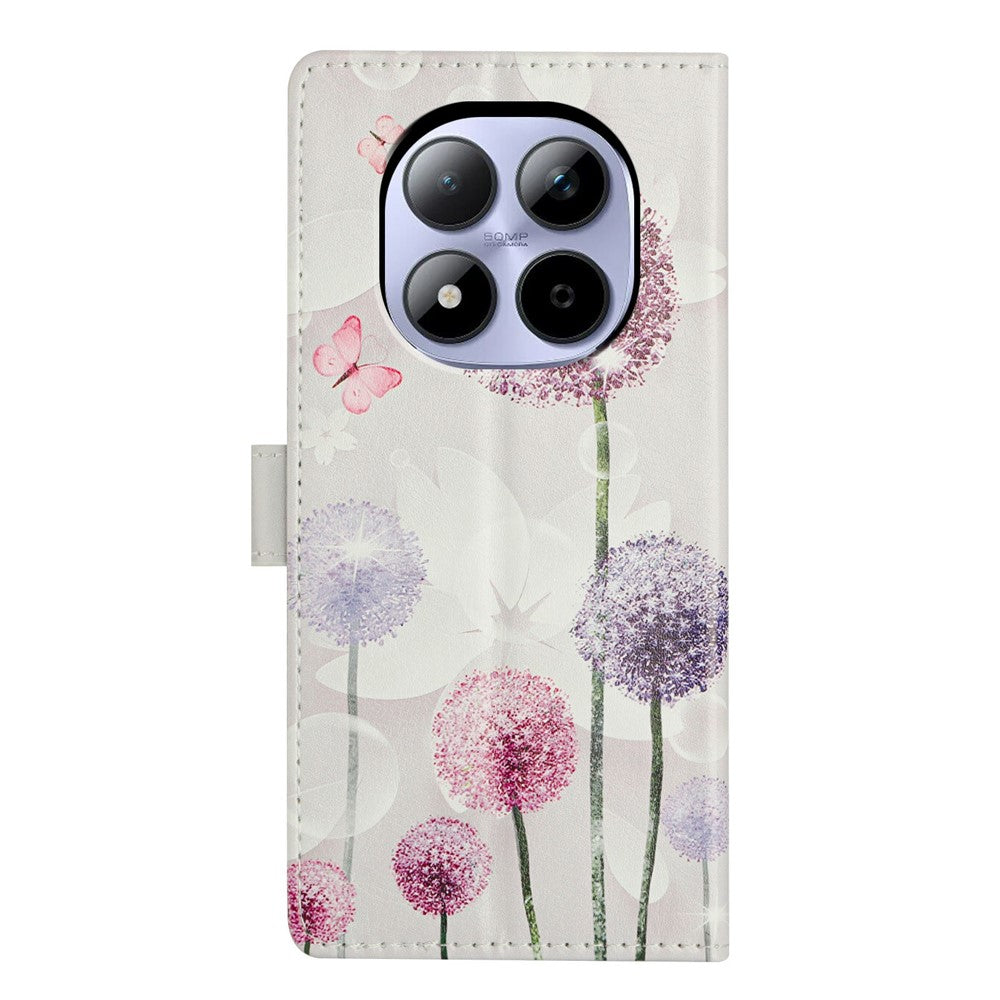 For Xiaomi Redmi Note 15 Pro 5G (Global) Case Pattern Printing Wallet Stand Flip Leather Phone Cover with Strap