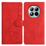 For Xiaomi Poco M8 Pro 5G / Redmi Note 15 Pro+ 5G (Global) Case Wallet Stand Imprinted Triangle Pattern Leather Phone Flip Cover