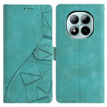 For Xiaomi Poco M8 Pro 5G / Redmi Note 15 Pro+ 5G (Global) Case Wallet Stand Imprinted Triangle Pattern Leather Phone Flip Cover