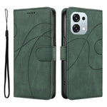 For Oppo A6 Pro 4G / Oppo A6 Pro 5G Wallet Case Leather Phone Cover Stand with Curved Line Design