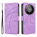 For Honor Magic8 Lite 5G / X9d 5G / X70 5G Wallet Case Leather Phone Cover Stand with Curved Line Design